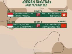 Masuk Babak 16 Besar German Open 2023, Ini Jadwal Pertandingan Jagoan Indonesia
